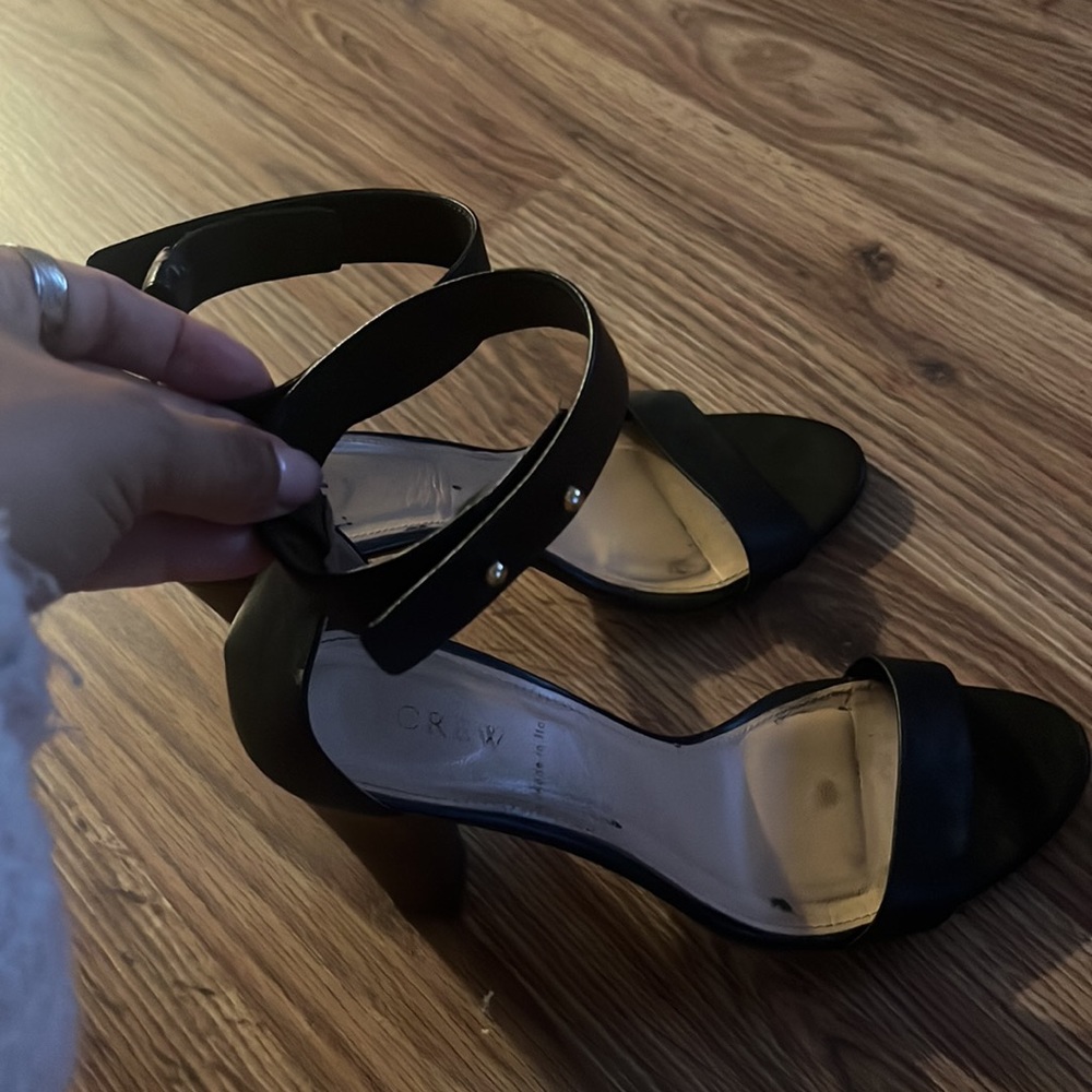 JCrew Lanie Stacked-Heel Sandals - Picture 2 of 9